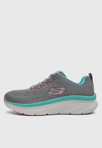 Tenis Walking SKECHERS D'Lux Walker Gris Skechers