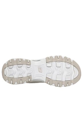 Tenis Mujer Skechers D'Lites Smooth Nostalgia - Blanco/Gris