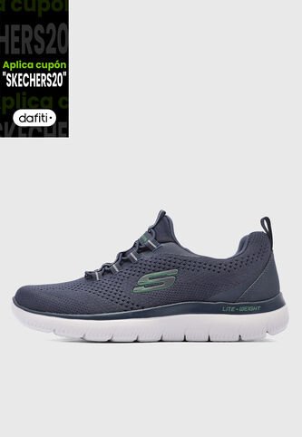 Tenis SKECHERS Summits - Tallo Azul Skechers