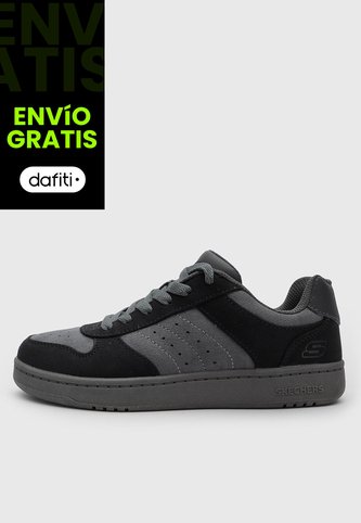 Tenis Lifestyle Skechers Quick Street Retro Gris Skechers