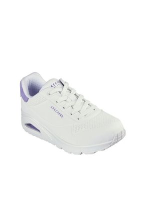 Tenis Skechers Pop Back Para Mujer Color Blanco Y Morado