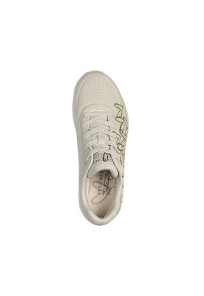 SKECHERS TENIS UNO - GOLDEN HEART DAMA BEIGE
