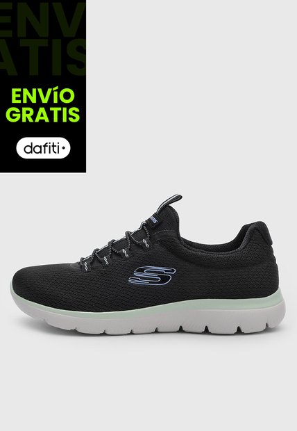 Tenis Lifestyle Skechers Summits - Summer Blush Negro