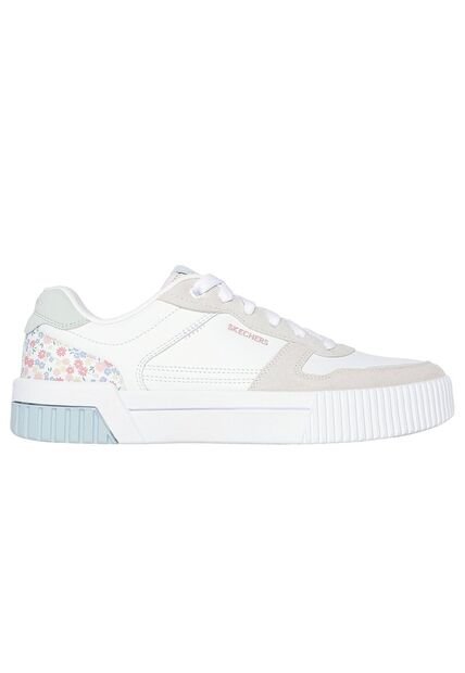 Tenis Mujer Skechers Jade - Dainty Florals - Blanco - Gris