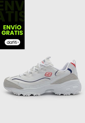 Tenis Lifestyle Skechers D'Lites Golden Chic Blanco Skechers