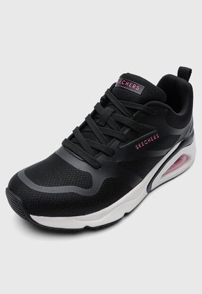 Tenis SKECHERS Tres Air Uno - Revolution Airy Negro