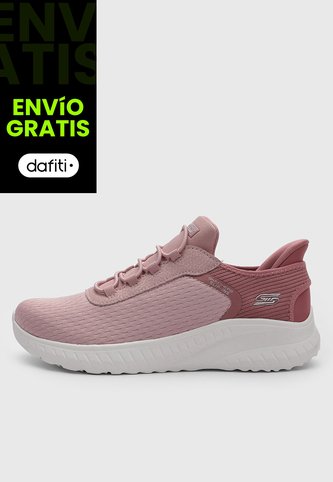 Tenis Lifestyle Skechers Bobs Sports Squad Rosa Skechers