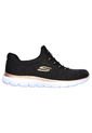 Tenis Mujer Skechers Summits Fresh Take Negro-Blanco de Skechers