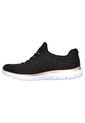 Tenis Mujer Skechers Summits Fresh Take Negro-Blanco de Skechers