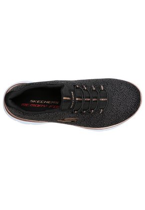Tenis Mujer Skechers Summits Fresh Take Negro-Blanco