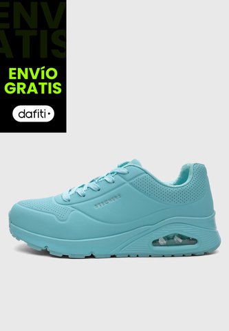 Tenis Lifestyle SKECHERS Uno Gen1 - Neon Glow Turquesa Skechers