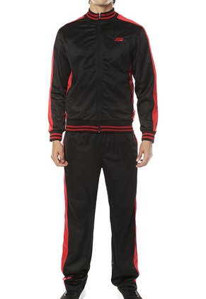 Sudadera  Negra-Roja Skechers