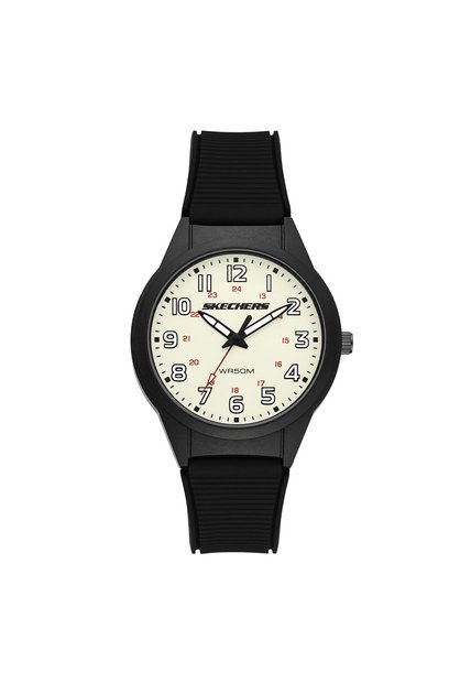 Relojes Skechers Hombre Hillview. Silicona Negro SR5312