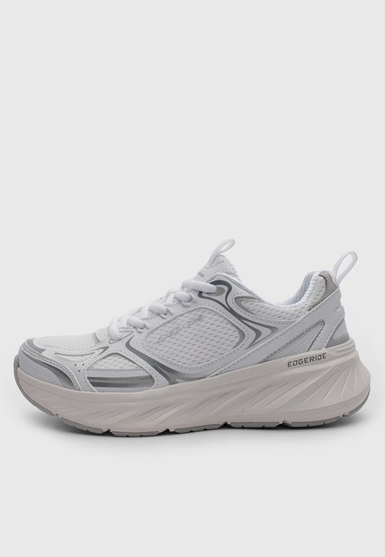 Tenis Lifestyle SKECHERS Edgeride Silver Eclipse Blanco