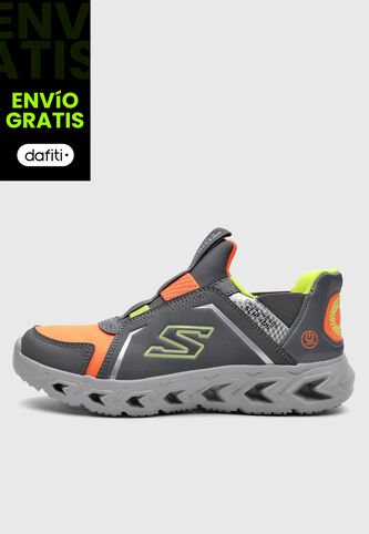 Tenis Lifestyle SKECHERS Hypno-Flash 2.0 Gris Skechers