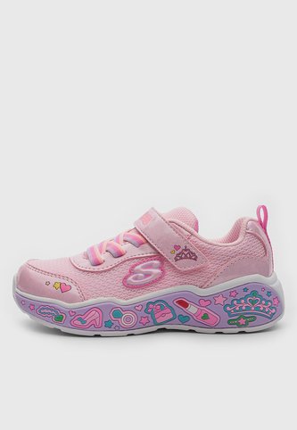Tenis Lifestyle SKECHERS Play Scene Fun Squad Rosa Skechers