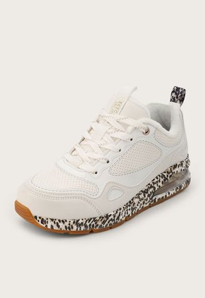 Tenis Lifestyle Marfil-Negro-Café Skechers Uno 2 - Spot-tastic