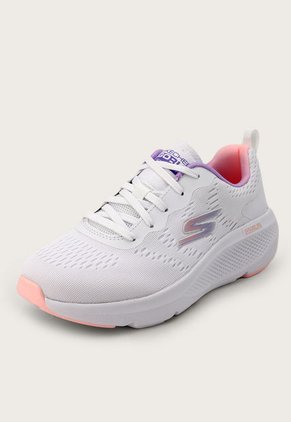 Tenis Running Blanco-Violeta-Rosa Skechers GO RUN Elevate