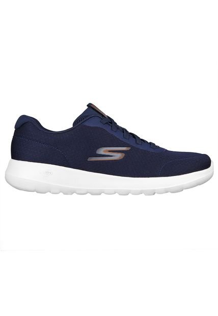 Tenis Skechers Go Walk Max - Mid Shore Color Azul - Blanco