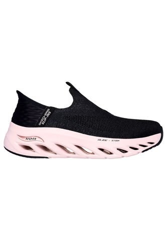 Tenis Skechers Mujer  Arch Fit Glide Step -  Negro - Blanco Skechers