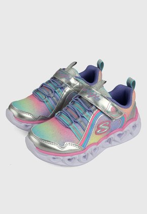 Tenis Lifestyle Multicolor Skechers Kids Heart Lights Lux