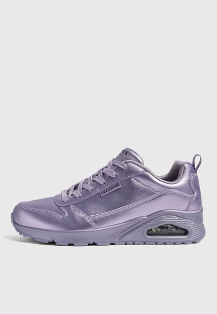 Tenis Lifestyle Violeta Metalizado SKECHERS Uno - Galactic Gal