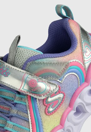 Tenis Lifestyle Multicolor Skechers Kids Heart Lights Lux