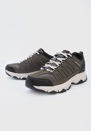 Tenis de Senderismo Cafe-Negro-Blanco Skechers