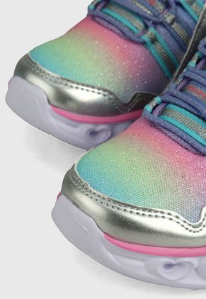 Tenis Lifestyle Multicolor Skechers Kids Heart Lights Lux