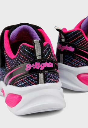 Tenis Training Negro-Multicolor Skechers S LIights 20300L Bkmt