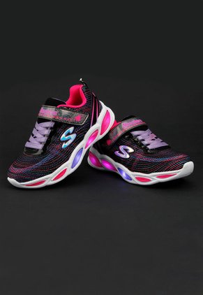 Tenis Training Negro-Multicolor Skechers S LIights 20300L Bkmt