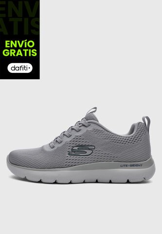 Tenis Running SKECHERS Summits Gris Skechers