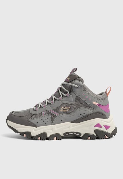 Tenis Trail Gris-Multicolor SKECHERS D'Lites Hiker