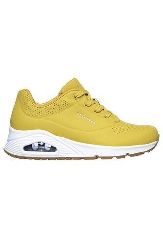 Tenis Skechers Mujer Uno Stand On Air - Amarillo - Blanco Skechers