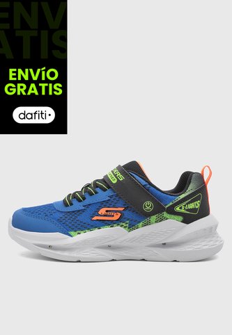 Tenis Lifestyle SKECHERS Meteor - Lights 2.0 Azul Skechers