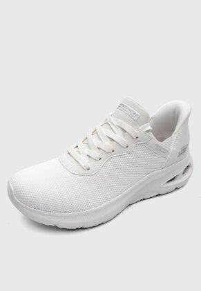 Tenis SKECHERS BOBS Sport Unity - Pinch of Luck Blanco