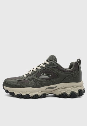 Tenis Outdoor SKECHERS Arch Fit Akhidime - Rindge Verde Oliva