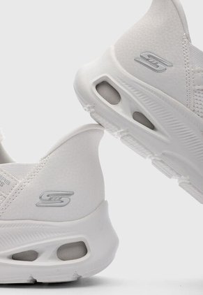 Tenis SKECHERS BOBS Sport Unity - Pinch of Luck Blanco