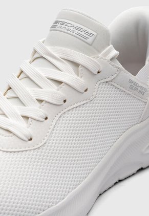 Tenis SKECHERS BOBS Sport Unity - Pinch of Luck Blanco