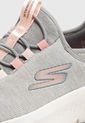 Tenis Walking Gris-Palo Rosa Skechers GOwalk Flex - Lucy de Skechers