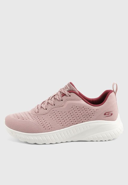 Tenis Training Palo Rosa-Marfil Skechers BOBS Sport Squad Chaos Cosmic Feel