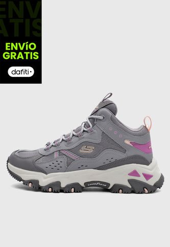 Tenis Senderismo SKECHERS D'lites  Gris Skechers