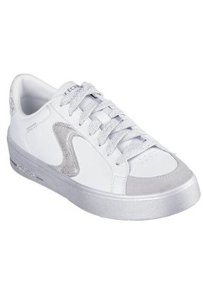 Tenis Mujer Skechers Hiland Quite Chic - Blanco - Plateado