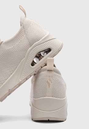 Tenis Lifestyle Skechers Uno Everywear Beige