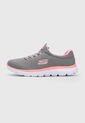 Tenis Gris-Blanco-Coral Skechers de Skechers