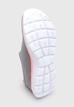 Tenis Gris-Blanco-Coral Skechers