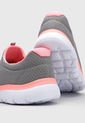 Tenis Gris-Blanco-Coral Skechers de Skechers