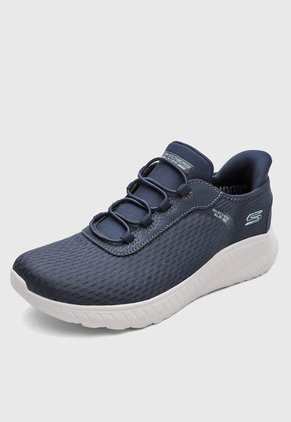 Tenis Lifestyle Skechers Bobs Squad Chaos Azul