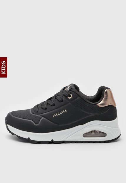 Tenis SKECHERS Uno GEN1-Shimmer Away Negro