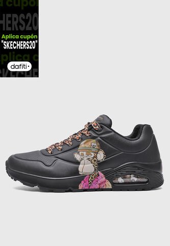 Tenis SKECHERS Uno - Dr. Bombay Negro Skechers